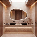 Modern LED Backlit Mirror, Frameless Vanity Bathroom Decor